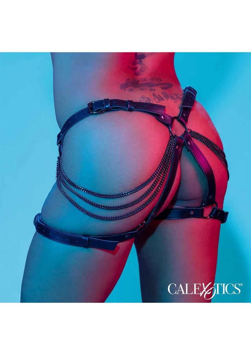 Euphoria Collection Multi Chain Thigh Harness by CalExotics - Happytoys Sexshop: Toys for Feeling Happy & Easy 😊 - Discreet geleverd