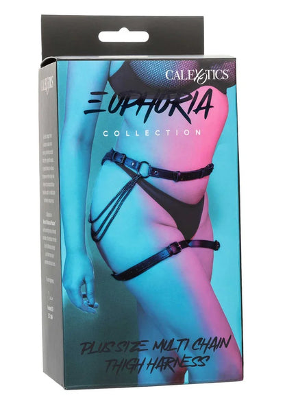 Euphoria Collection Plus Size Multi Chain Thigh Harness by CalExotics - Happytoys Sexshop: Toys for Feeling Happy & Easy 😊 - Discreet geleverd