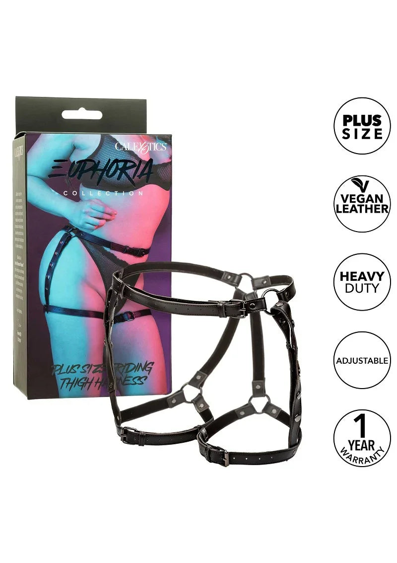 Euphoria Collection Plus Size Riding Thigh Harness by CalExotics - Happytoys Sexshop: Toys for Feeling Happy & Easy 😊 - Discreet geleverd