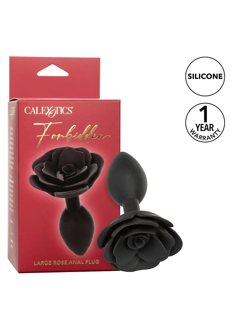 Forbidden Large Rose Anal Plug by CalExotics - Happytoys Sexshop: Toys for Feeling Happy & Easy 😊 - Discreet geleverd