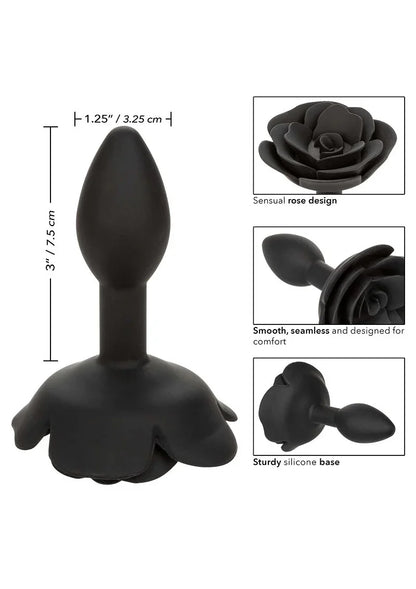Forbidden Small Rose Anal Plug by CalExotics - Happytoys Sexshop: Toys for Feeling Happy & Easy 😊 - Discreet geleverd
