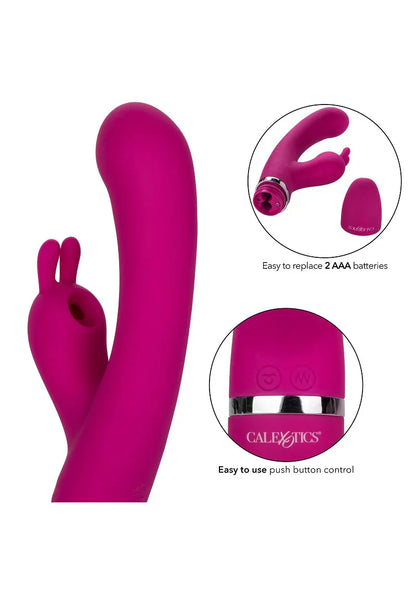 ♀ CalExotics Foreplay Frenzy Bunny Kisser double action suction - Happytoys Sexshop: Toys for Feeling Happy & Easy 😊 - Discreet geleverd