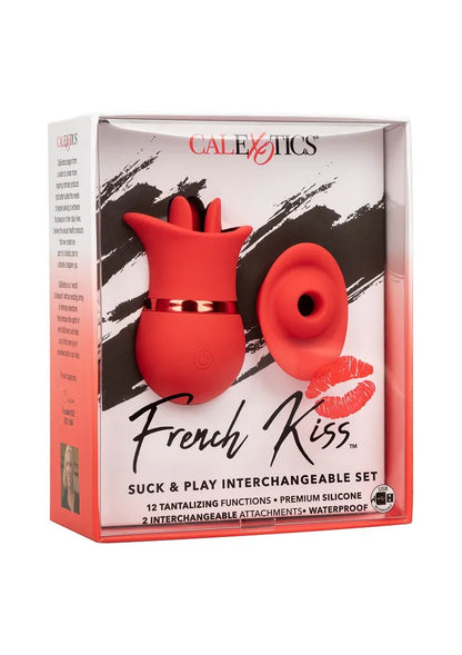 ♀ CalExotics French Kiss Suck & Play Interchangeable Set - Happytoys Sexshop: Toys for Feeling Happy & Easy 😊 - Discreet geleverd