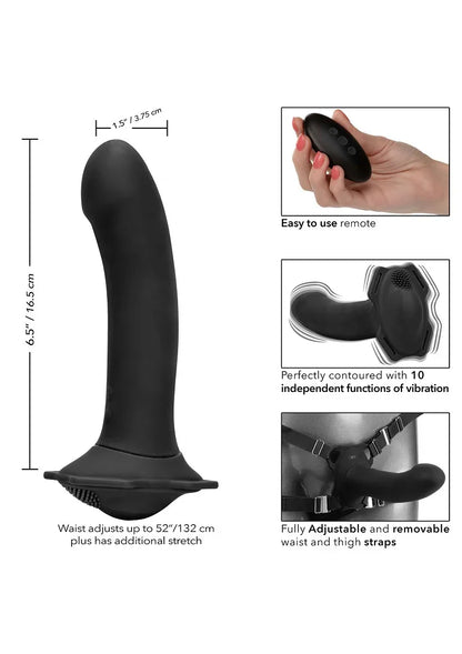 Her Royal Harness Me2 Remote Rumbler Pegging Strap-On CalExotics - Happytoys Sexshop: Toys for Feeling Happy & Easy 😊 - Discreet geleverd
