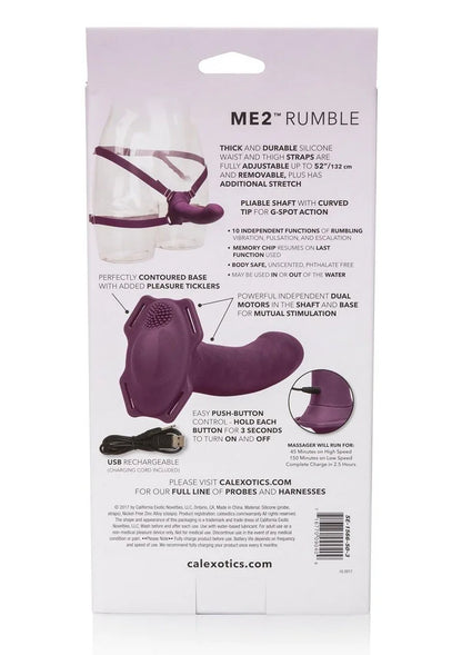 Her Royal Harness Me2 Rumbler Strap-On Pegging by CalExotics - Happytoys Sexshop: Toys for Feeling Happy & Easy 😊 - Discreet geleverd