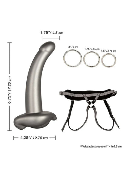 ♂ ♀ CalExotics Her Royal Harness The Royal Ultra-Soft Pegging strap on Set - Happytoys Sexshop: Toys for Feeling Happy & Easy 😊 - Discreet geleverd