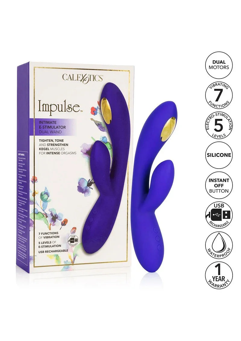 Impulse Intimate E-Stimulator Dual Wand vibrator CalExotics by CalExotics - Happytoys Sexshop: Toys for Feeling Happy & Easy 😊 - Discreet geleverd