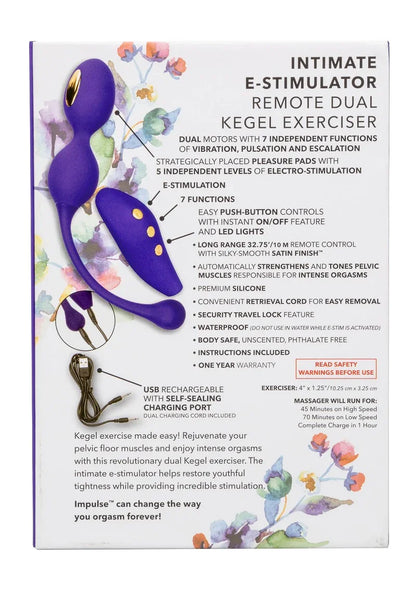 ♀ CalExotics Impulse Intimate E-Stimulator Remote Dual Kegel Exerciser - Happytoys Sexshop: Toys for Feeling Happy & Easy 😊 - Discreet geleverd