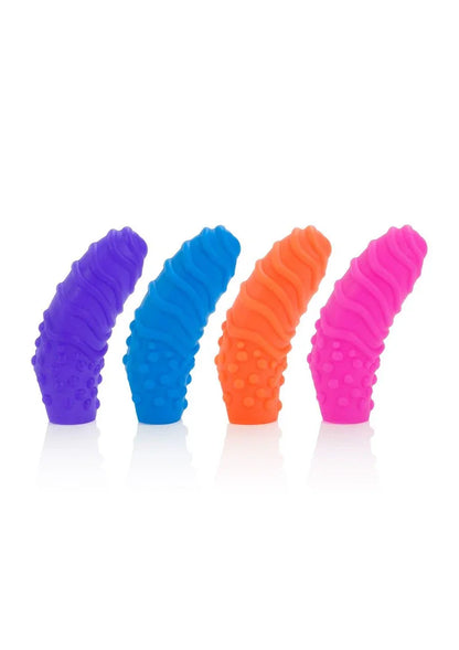 Intimate Play Silicone Finger Swirls finger sleeve by CalExotics - Happytoys Sexshop: Toys for Feeling Happy & Easy 😊 - Discreet geleverd