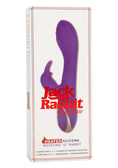 Jack Rabbit Signature Heated Silicone Rotating 'G' Rabbit by CalExotics - Happytoys Sexshop: Toys for Feeling Happy & Easy 😊 - Discreet geleverd