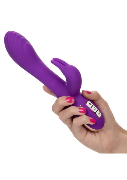 Jack Rabbit Signature Heated Silicone Rotating 'G' Rabbit by CalExotics - Happytoys Sexshop: Toys for Feeling Happy & Easy 😊 - Discreet geleverd