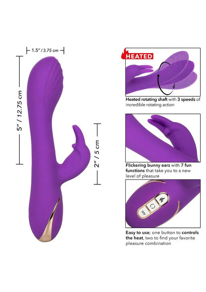 Jack Rabbit Signature Heated Silicone Rotating 'G' Rabbit by CalExotics - Happytoys Sexshop: Toys for Feeling Happy & Easy 😊 - Discreet geleverd