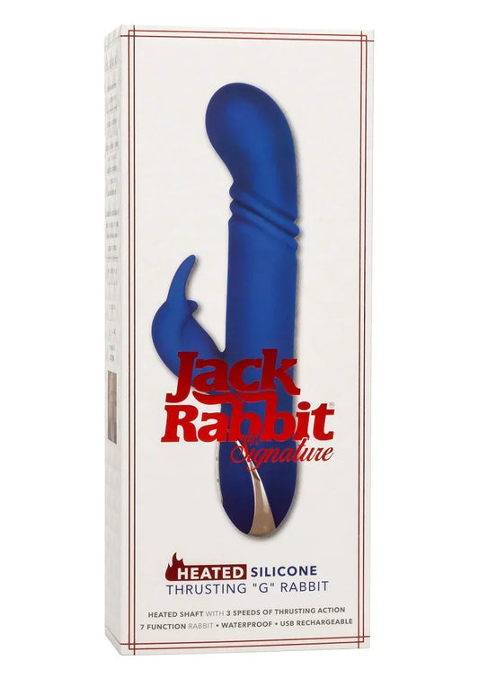Jack Rabbit Signature Heated Silicone Thrusting 'G' Rabbit vibrator @ CalExotics - Happytoys Sexshop: online sex shop for Feeling Happy & Easy đ - Discreet geleverd