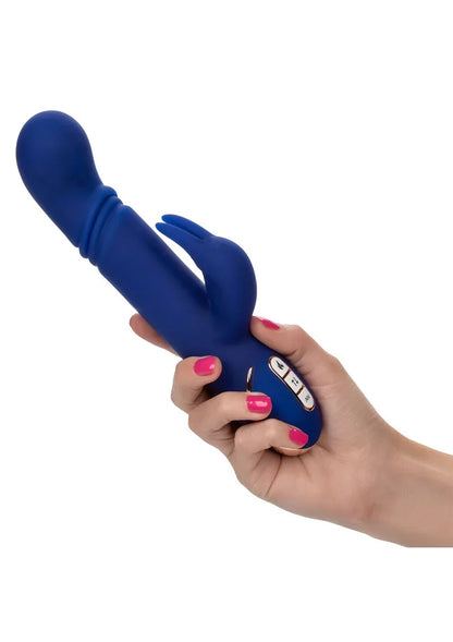Jack Rabbit Signature Heated Silicone Thrusting 'G' Rabbit vibrator by CalExotics - Happytoys Sexshop: Toys for Feeling Happy & Easy 😊 - Discreet geleverd