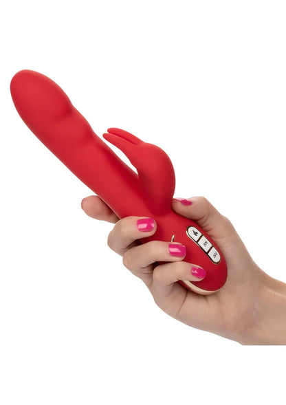 Jack Rabbit Signature Heated Silicone Ultra-Soft Rabbit by CalExotics - Happytoys Sexshop: Toys for Feeling Happy & Easy 😊 - Discreet geleverd