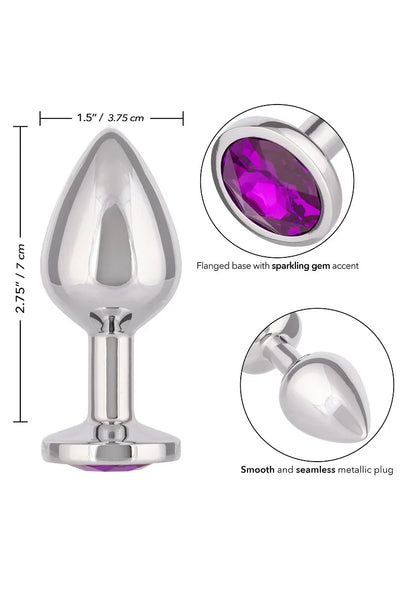 Jewel Large Amethyst Plug by CalExotics - Happytoys Sexshop: Toys for Feeling Happy & Easy 😊 - Discreet geleverd