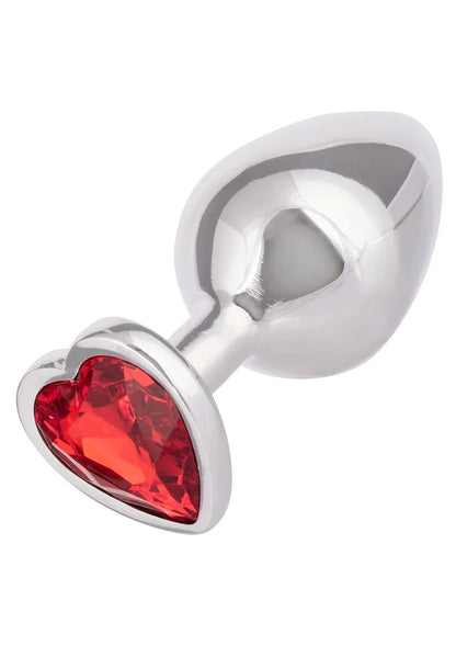 Jewel Large Ruby Heart Plug butplug by CalExotics - Happytoys Sexshop: Toys for Feeling Happy & Easy 😊 - Discreet geleverd