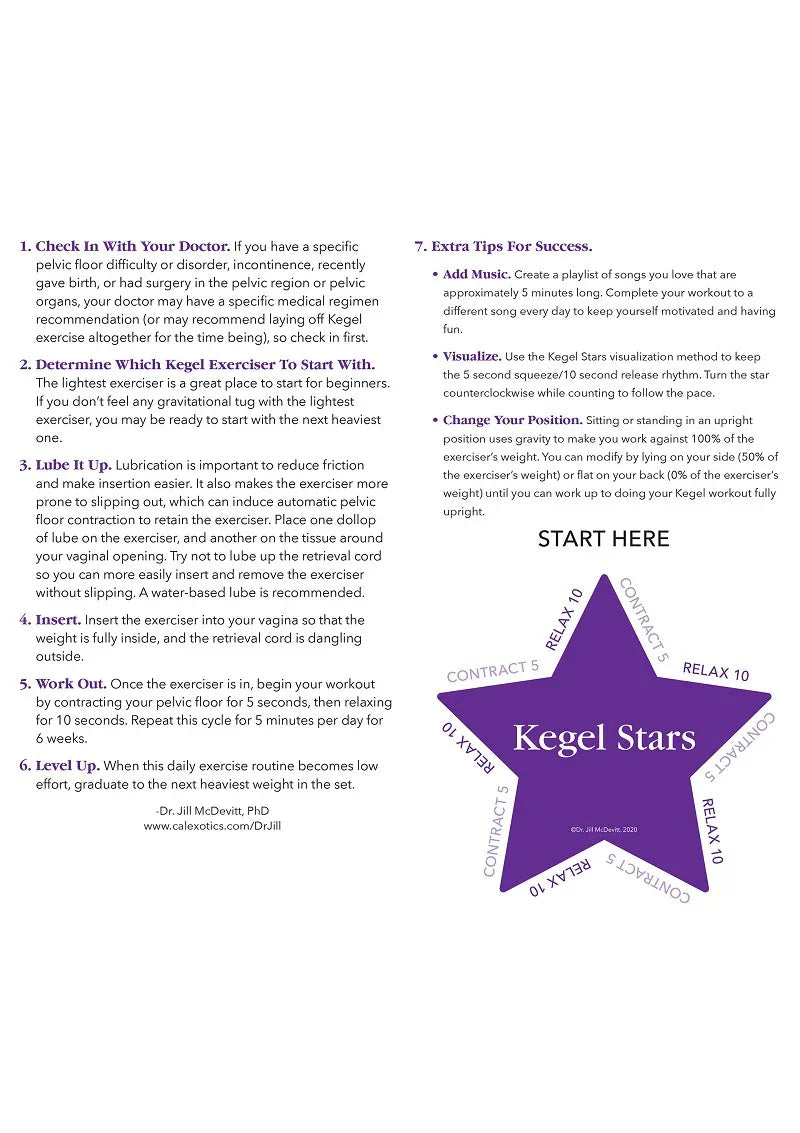 ♀ CalExotics Kegel Training 3-Piece Set bekkenbodem versterker - Happytoys Sexshop: Toys for Feeling Happy & Easy 😊 - Discreet geleverd