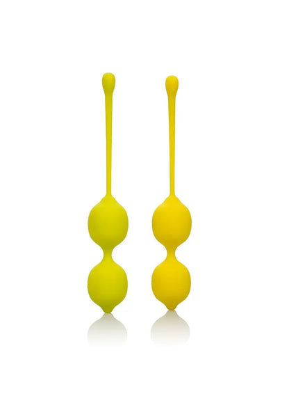 ♀ CalExotics Kegel Training Set Lemon Bekkenbodentrainer - Happytoys Sexshop: Toys for Feeling Happy & Easy 😊 - Discreet geleverd