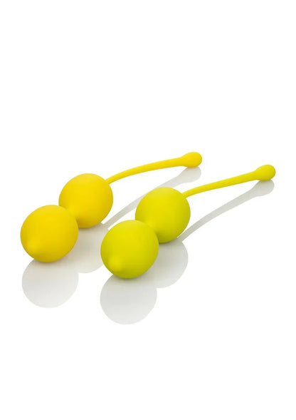 ♀ CalExotics Kegel Training Set Lemon Bekkenbodentrainer - Happytoys Sexshop: Toys for Feeling Happy & Easy 😊 - Discreet geleverd