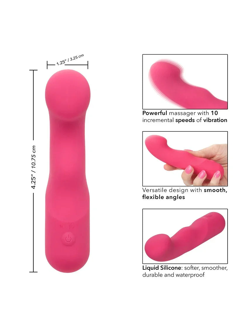 Liquid Silicone Pixies Curvy vibrator by CalExotics - Happytoys Sexshop: Toys for Feeling Happy & Easy 😊 - Discreet geleverd