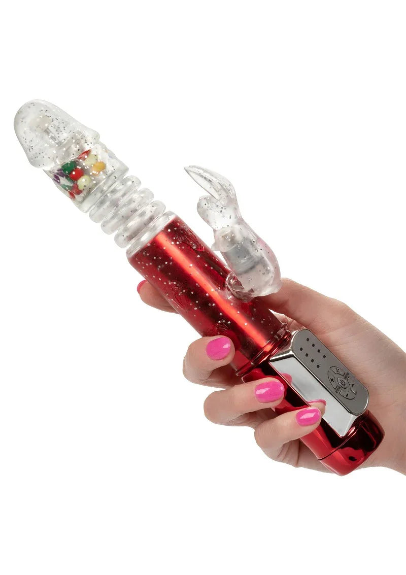 Naughty Bits Cumball Machine Thrusting Jack Rabbit Vibrator by CalExotics - Happytoys Sexshop: Toys for Feeling Happy & Easy 😊 - Discreet geleverd