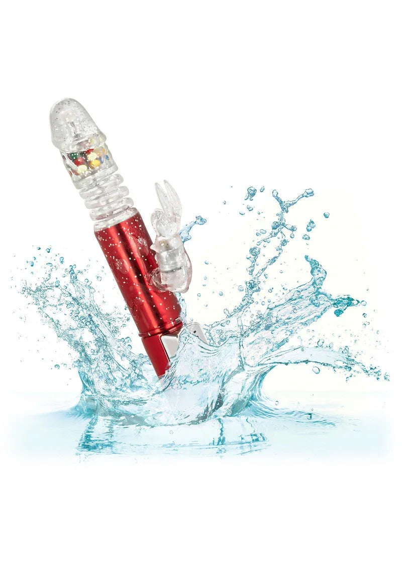 Naughty Bits Cumball Machine Thrusting Jack Rabbit Vibrator by CalExotics - Happytoys Sexshop: Toys for Feeling Happy & Easy 😊 - Discreet geleverd