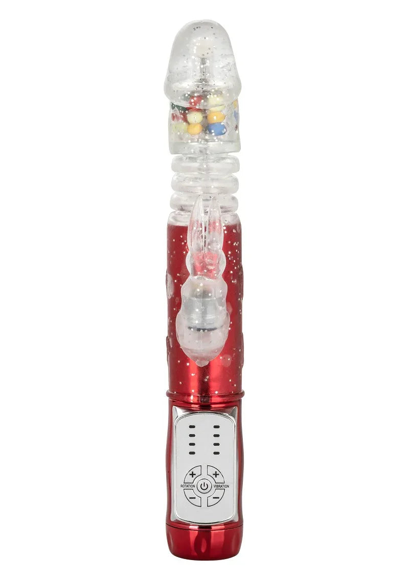 Naughty Bits Cumball Machine Thrusting Jack Rabbit Vibrator by CalExotics - Happytoys Sexshop: Toys for Feeling Happy & Easy 😊 - Discreet geleverd