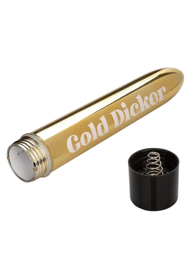 ♀ CalExotics Naughty Bits Gold Dicker Persoonlijke vibrator - Happytoys Sexshop: Toys for Feeling Happy & Easy 😊 - Discreet geleverd