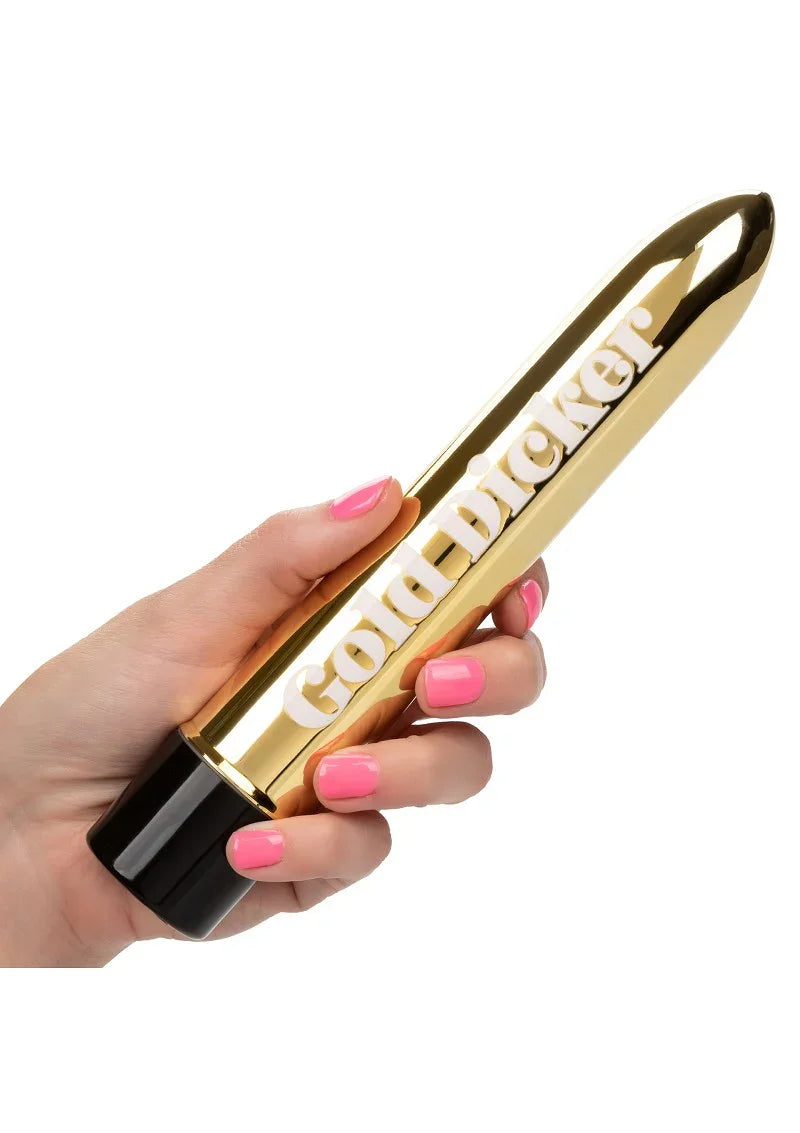 ♀ CalExotics Naughty Bits Gold Dicker Persoonlijke vibrator - Happytoys Sexshop: Toys for Feeling Happy & Easy 😊 - Discreet geleverd