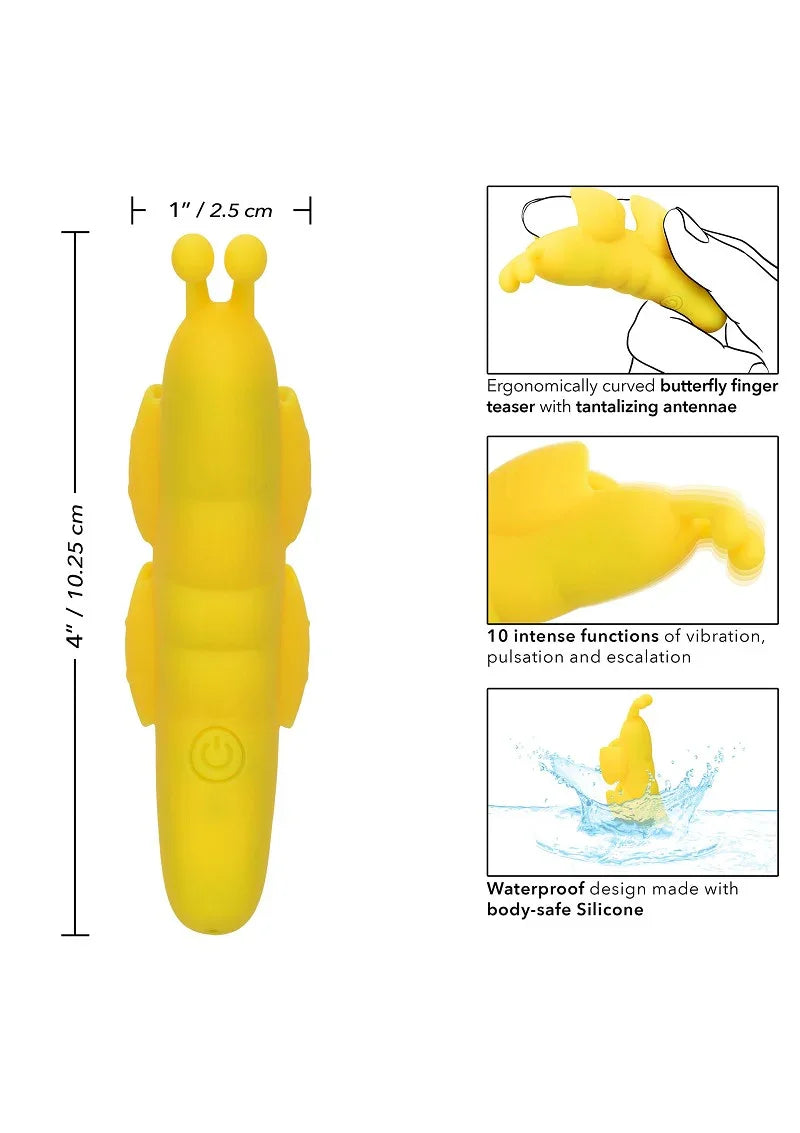 Neon Vibes The Butterfly Vibe by CalExotics - Happytoys Sexshop: Toys for Feeling Happy & Easy 😊 - Discreet geleverd