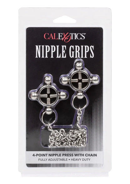 ♀ ♂ CalExotics tepelklemmen 4-punts tepelpers met ketting - Happytoys Sexshop: Toys for Feeling Happy & Easy 😊 - Discreet geleverd