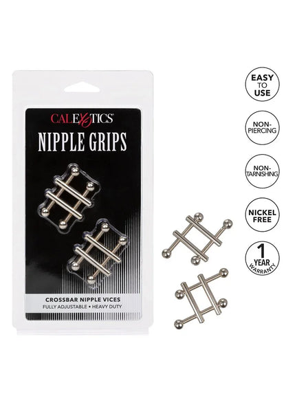 Crossbar Nipple Vices by CalExotics - Happytoys Sexshop: Toys for Feeling Happy & Easy 😊 - Discreet geleverd