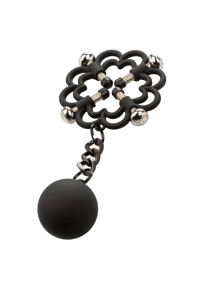 ♂ ♀ CalExotics Nipple Grips Power Grip 4-Point Weighted Nipple Press - Happytoys Sexshop: Toys for Feeling Happy & Easy 😊 - Discreet geleverd