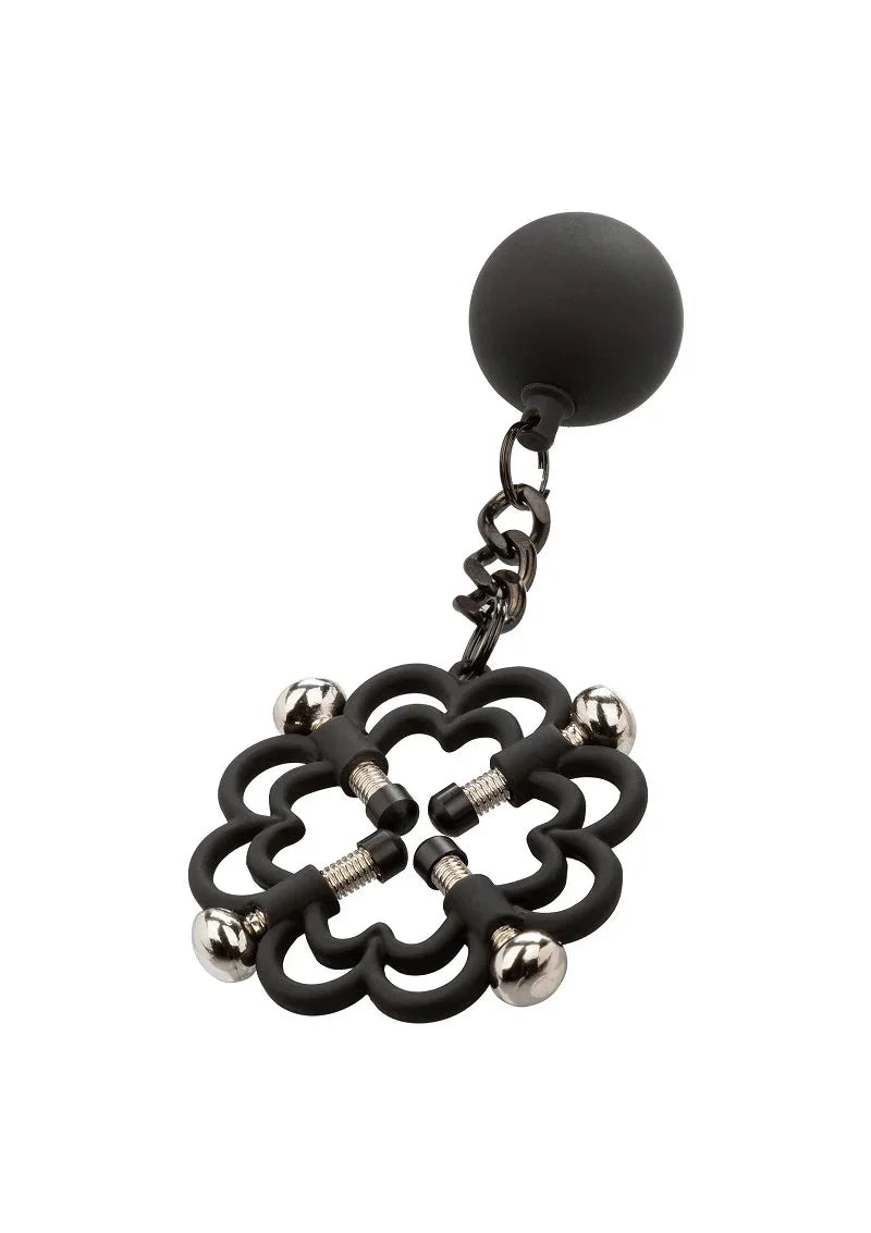 ♂ ♀ CalExotics Nipple Grips Power Grip 4-Point Weighted Nipple Press - Happytoys Sexshop: Toys for Feeling Happy & Easy 😊 - Discreet geleverd