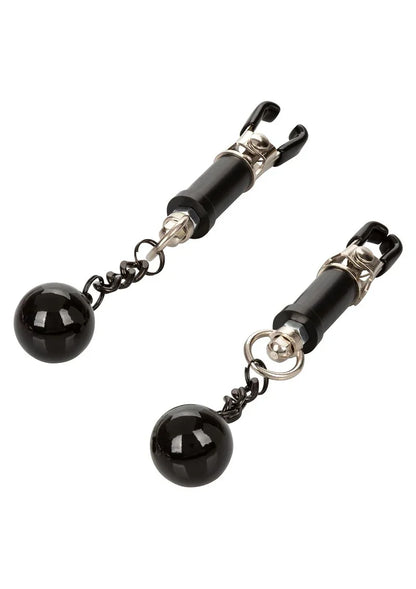 ♀ ♂ CalExotics Nipple Grips Weighted Twist Nipple Clamps - Happytoys Sexshop: Toys for Feeling Happy & Easy 😊 - Discreet geleverd