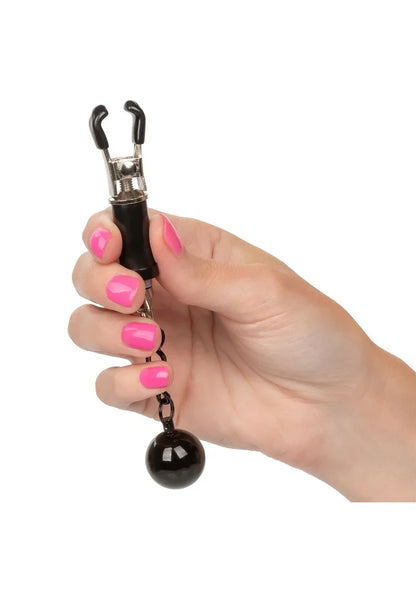 ♀ ♂ CalExotics Nipple Grips Weighted Twist Nipple Clamps - Happytoys Sexshop: Toys for Feeling Happy & Easy 😊 - Discreet geleverd