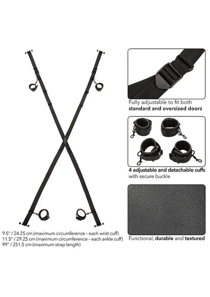 Nocturnal Over The Door Cross by CalExotics - Happytoys Sexshop: Toys for Feeling Happy & Easy 😊 - Discreet geleverd