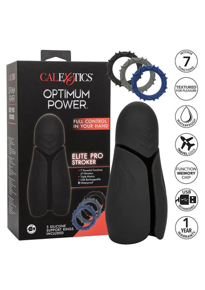 Optimum Power Elite Pro Stroker by CalExotics - Happytoys Sexshop: Toys for Feeling Happy & Easy 😊 - Discreet geleverd