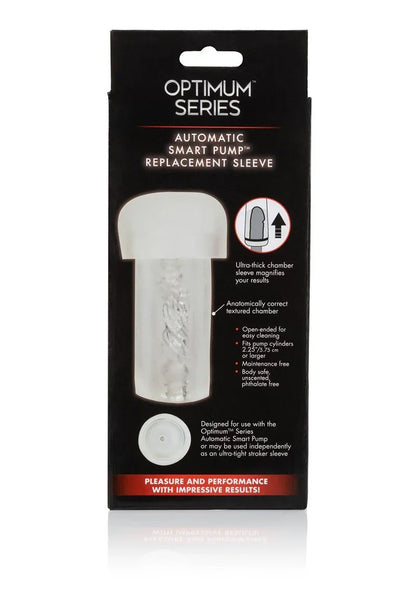 Optimum Series Automatic Smart Pump Replacement Sleeve by CalExotics - Happytoys Sexshop: Toys for Feeling Happy & Easy 😊 - Discreet geleverd