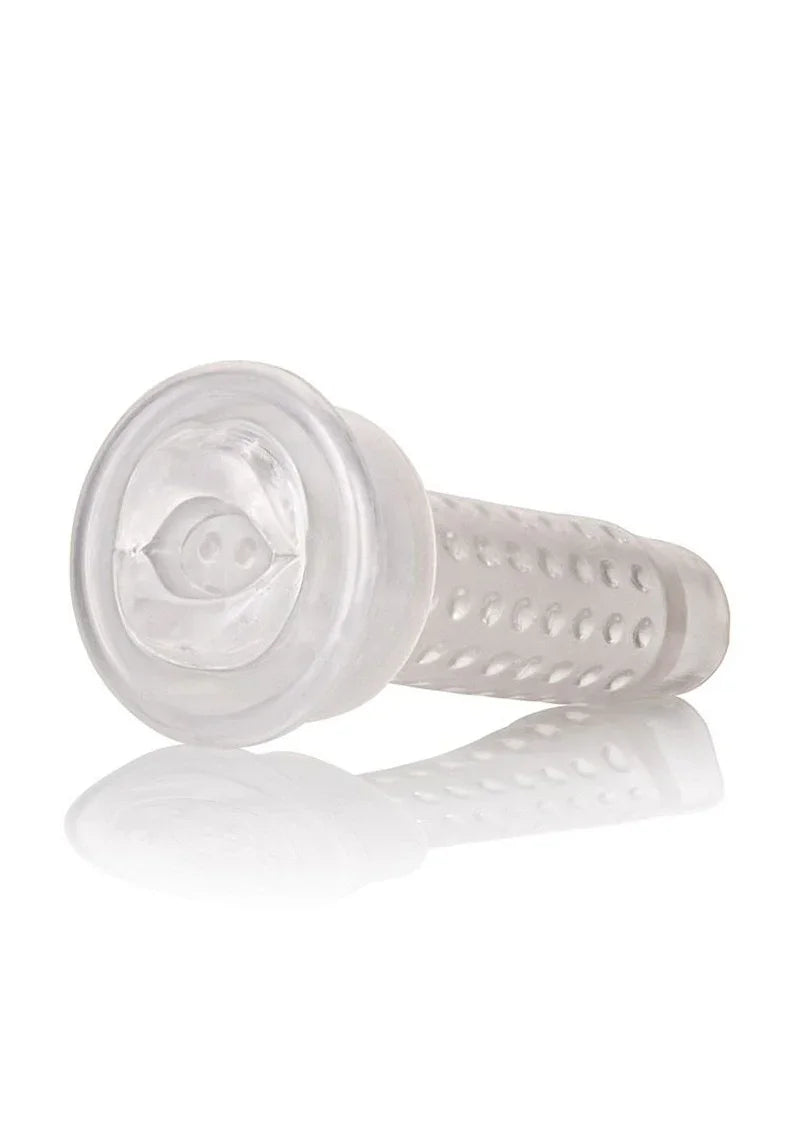 Optimum Series Stroker Pump Sleeve Mouth by CalExotics - Happytoys Sexshop: Toys for Feeling Happy & Easy 😊 - Discreet geleverd