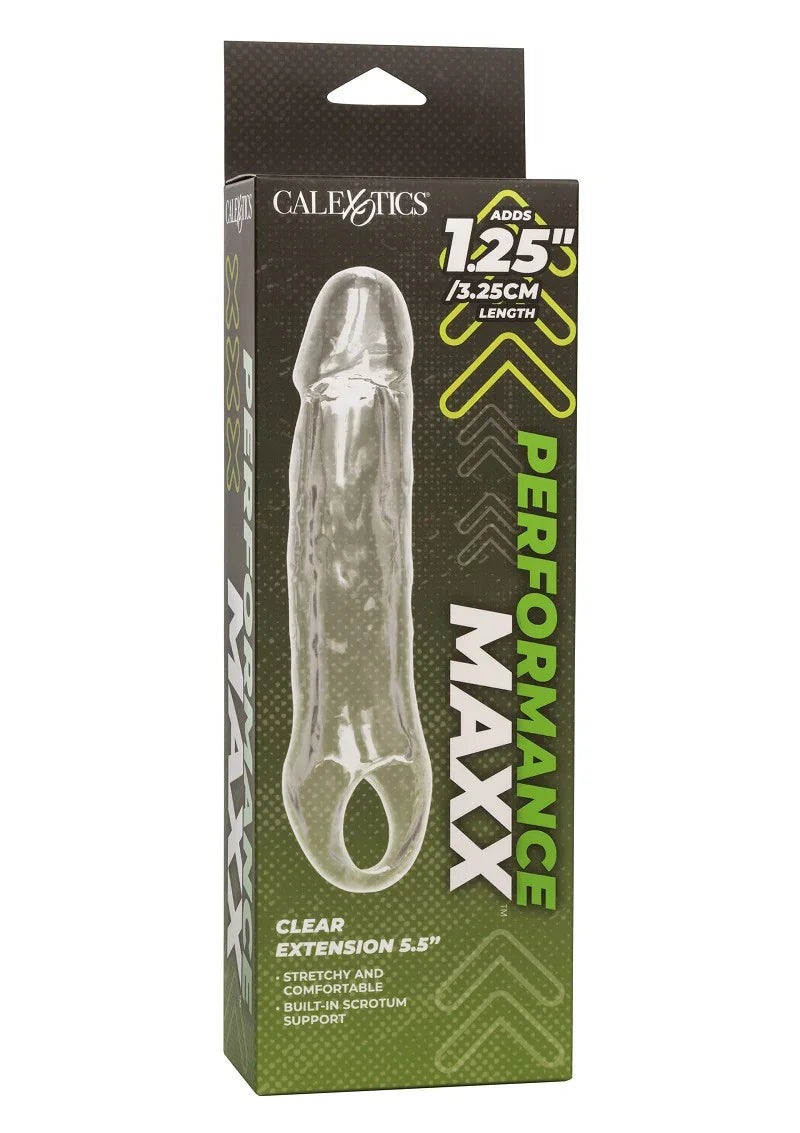 ♀ CalExotics Performance Maxx Clear Extension 5.5' - Happytoys Sexshop: Toys for Feeling Happy & Easy 😊 - Discreet geleverd