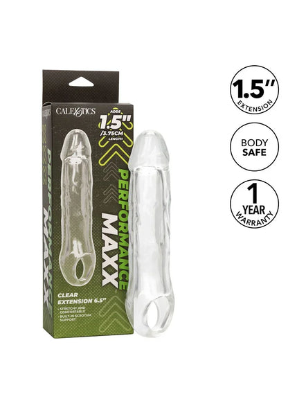 ♀ CalExotics Performance Maxx Clear Extension 6.5' - Happytoys Sexshop: Toys for Feeling Happy & Easy 😊 - Discreet geleverd