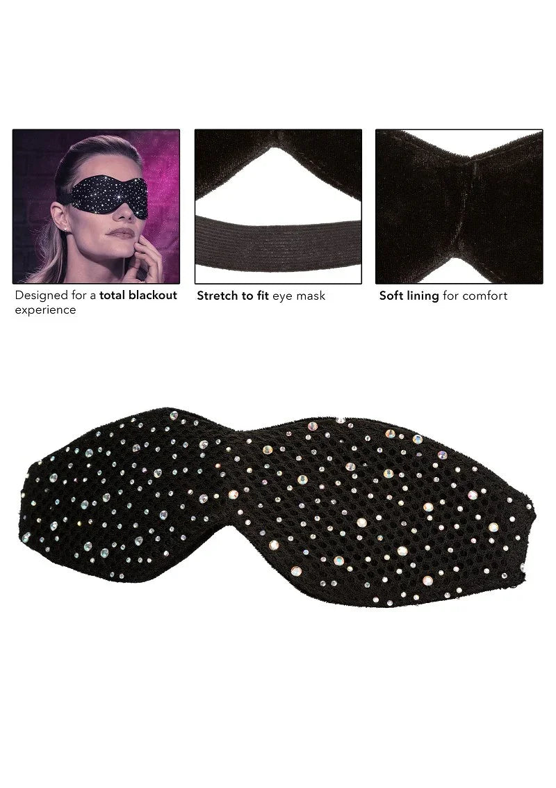 Radiance Blackout Eye Mask by CalExotics - Happytoys Sexshop: Toys for Feeling Happy & Easy 😊 - Discreet geleverd