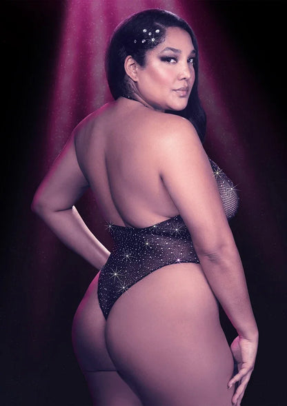 ♀ CalExotics Radiance Plus Size Deep V Body Suit - Happytoys Sexshop: Toys for Feeling Happy & Easy 😊 - Discreet geleverd