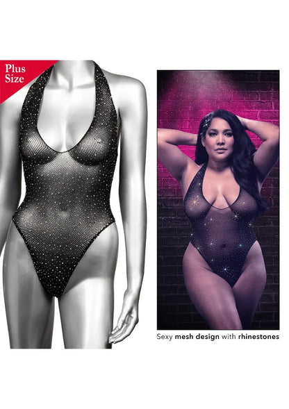 ♀ CalExotics Radiance Plus Size Deep V Body Suit - Happytoys Sexshop: Toys for Feeling Happy & Easy 😊 - Discreet geleverd