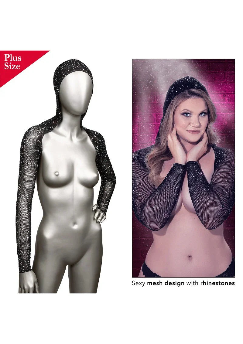 Radiance Plus Size Hooded Schouder truitje by CalExotics - Happytoys Sexshop: Toys for Feeling Happy & Easy 😊 - Discreet geleverd