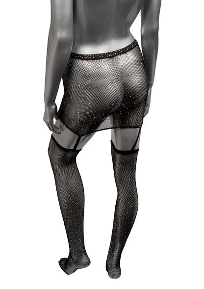 Radiance Plus Size One Piece Kousenbandrok met dijhoge kousen by CalExotics - Happytoys Sexshop: Toys for Feeling Happy & Easy 😊 - Discreet geleverd