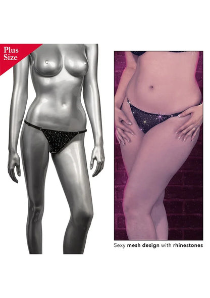 Radiance Plus Size String zonder kruis by CalExotics - Happytoys Sexshop: Toys for Feeling Happy & Easy 😊 - Discreet geleverd