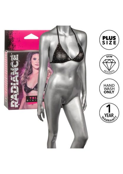 Radiance Plus Size Triangle Bikini Top by CalExotics - Happytoys Sexshop: Toys for Feeling Happy & Easy 😊 - Discreet geleverd